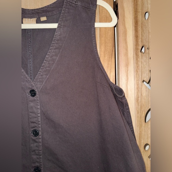 Gap Cotton Blend Sleeveless Button Down Dress - Picture 4 of 7